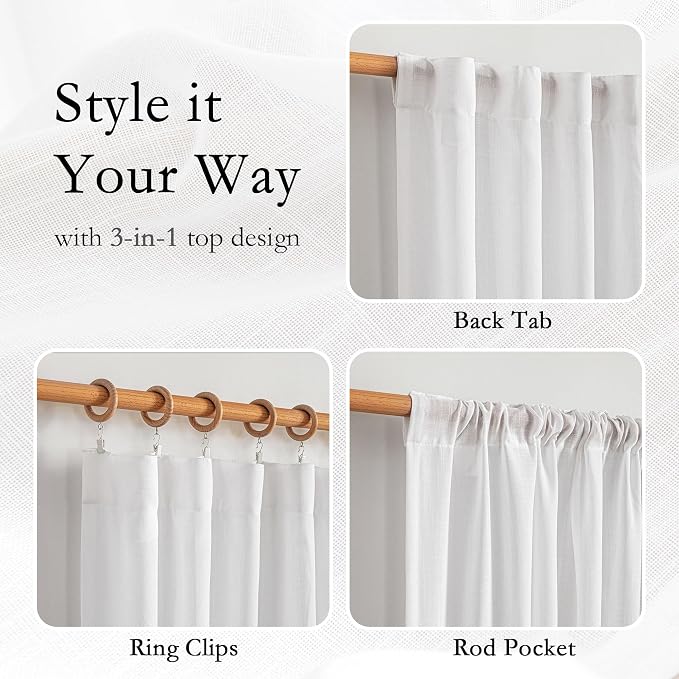 MYSKY HOME French Door Curtains - Image 4