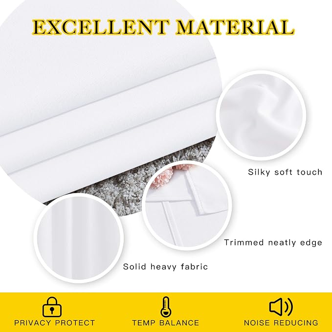 NICETOWN White Room Darkening Curtain Panels - Image 4