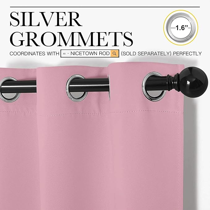 NICETOWN Blackout Draperies Curtains - Image 2