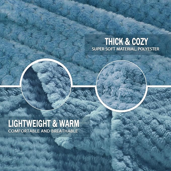 Exclusivo Mezcla Fleece Bed Blanket King Size, Super Soft and Warm Blankets - Image 6