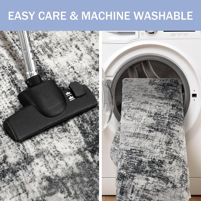 IOHOUZE Abstract Runner Rug 3x18 Ft Extra Long Washable Runners - Image 3