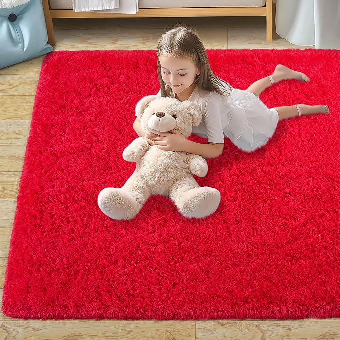 Pionblank 8x10 Rug for Living Room, Fuzzy Plush Large Area Rug, Fluffy Modern - Image 7