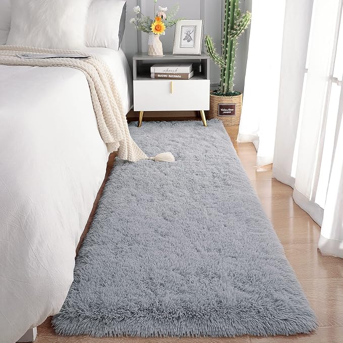 Chicrug Soft Runner Rugs for Bedroom Living Room Plush Fluffy Rug 2x6 Feet by ChicrugHomeDecor