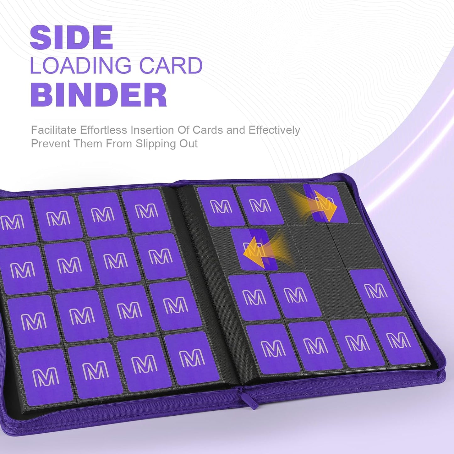 Premium Card Binder 16 Pocket,Trading Card Binder Holds up to 1000+Cards Sturdy Card Collection Album, Card Holder Folders for MTG, TCG, Game Cards & Sports Cards