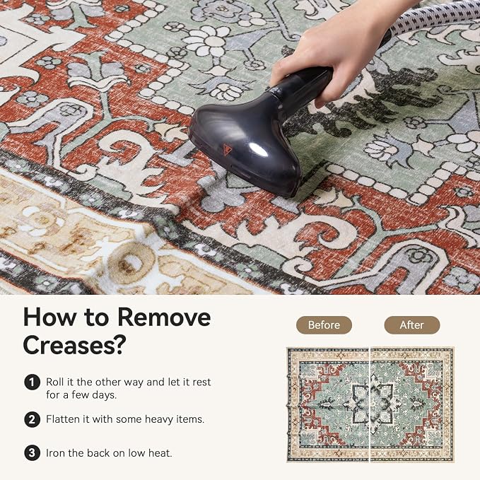 Lofus 3x5 Area Rugs for Living Room, Machine Washable Area Rug, Soft Small Rugs - Image 7