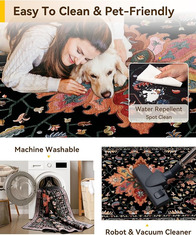 Area Rugs 2'x10' Runner Rug Non Slip Washable - Image 5