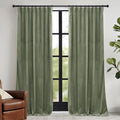 RYB HOME Sage Green Velvet Curtains 100 inches by RYBHOME