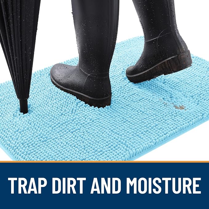 OLANLY Dog Door Mat for Muddy Paws 47x17, Absorbs Moisture and Dirt, Absorbent - Image 2