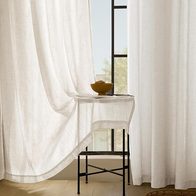 Extra Long 120 inch Curtains Linen Blend - Image 5