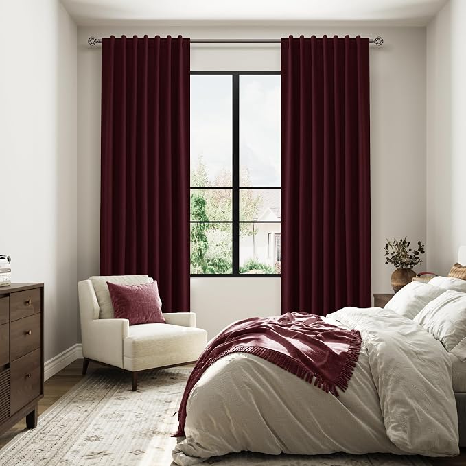 Guken 100% Blackout Curtains 63 Inch Length 2 Panels Set - Image 8