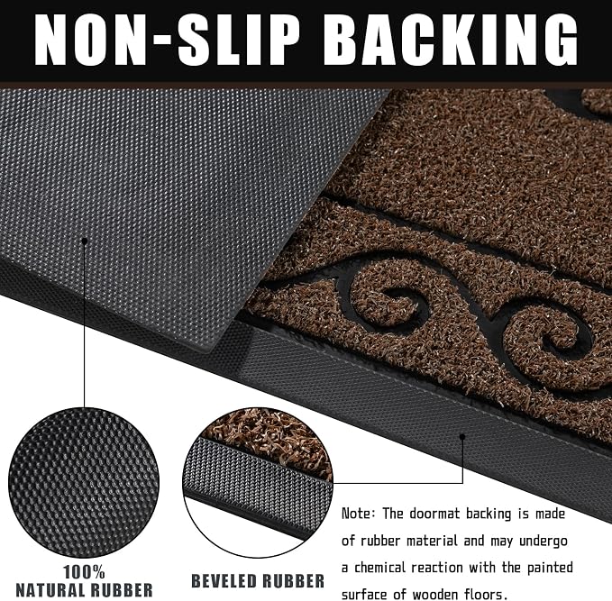 Yimobra Welcome Mat, Heavy Duty Sturdy Door Mats - Image 3