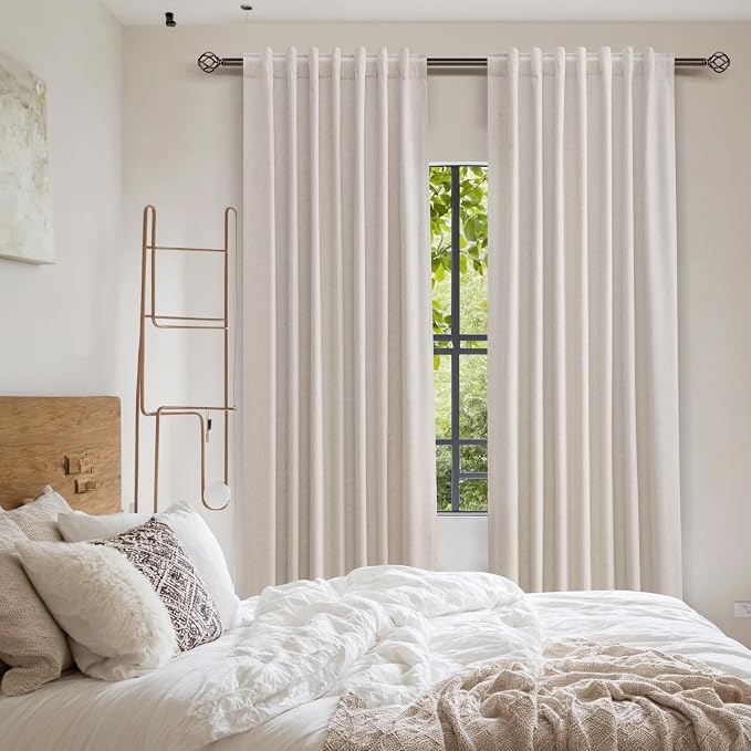 Guken 100% Blackout Curtains 108 Inch Length 2 Panels Set - Image 8