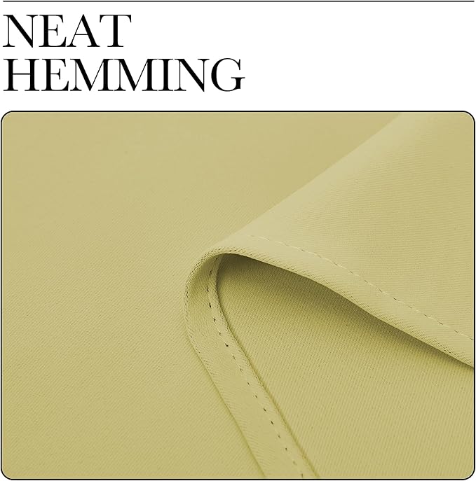 NICETOWN Blackout Curtains for Living Curtains, Paler Yellow, 2 Panels - Image 6