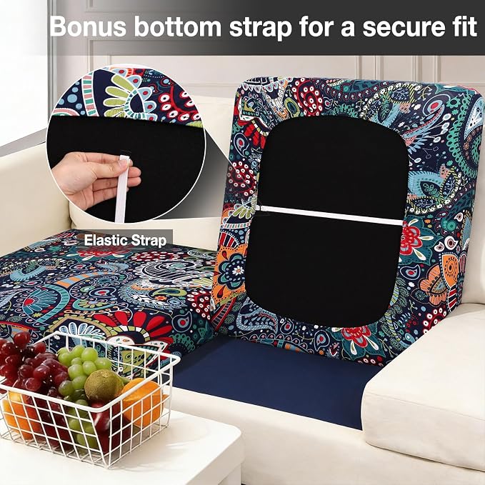 hyha 12Pcs Patio Cushion Covers, Stretch Outdoor Couch Cushion Covers - Image 4