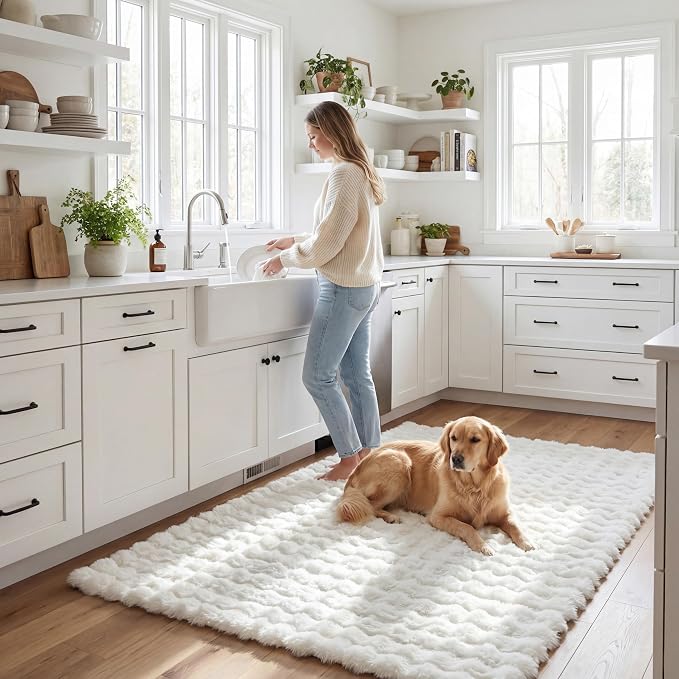 nuLOOM 5' x 8' Cozy Plush SuperiorWash Area Rug, Machine Washable, Soft Fluffy - Image 9