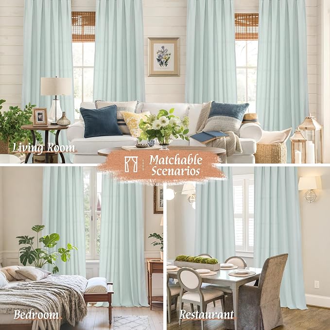 LAMIT Linen Blended Curtains 72 inch - Image 6