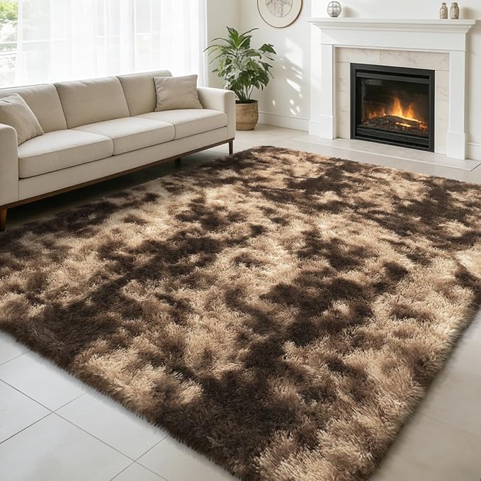 6x9 Fluffy Area Rug for Living Room, Shag Area Rugs for Bedroom, Soft Fuzzy Rug by yulidayang