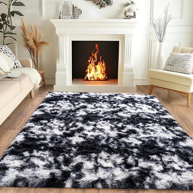 Pionblank Fluffy Area Rug for Bedroom 4x6 Feet, Indoor Plush Carpet, Shag Soft - Image 8