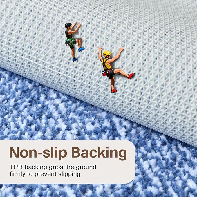 Bathroom Rugs 24x17 Non Slip Washable, Soft Absorbent Quick Dry Mats - Image 5