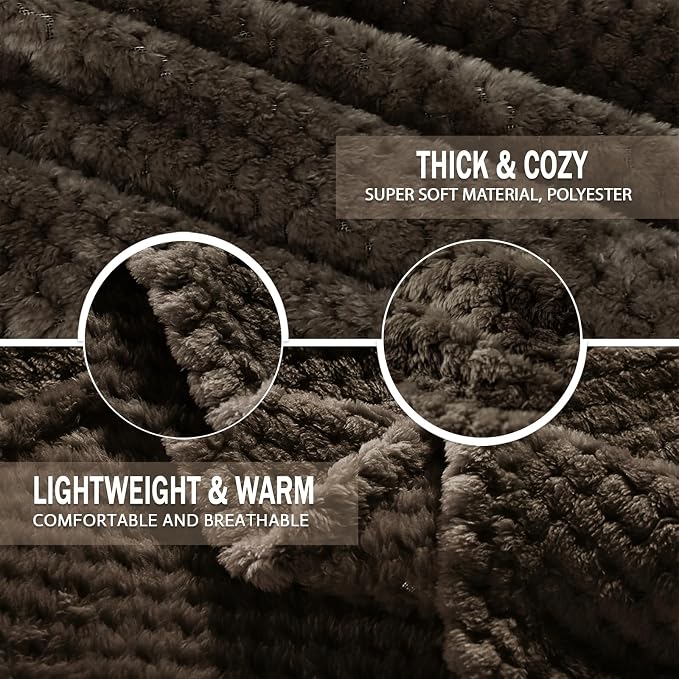 Exclusivo Mezcla Fleece Bed Blanket Queen Size, Super Soft and Warm Blankets - Image 7