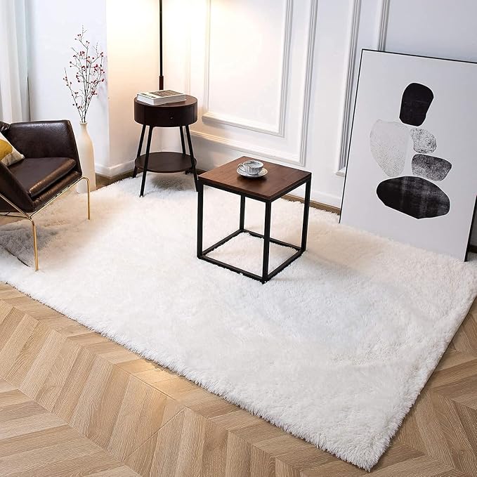 TWINNIS Super Soft Shaggy Rugs Fluffy Carpets 7x10 Feet, Indoor Modern Plush - Image 5