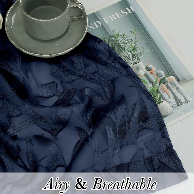 Lecloud Leia Navy Blue Valances - Image 2