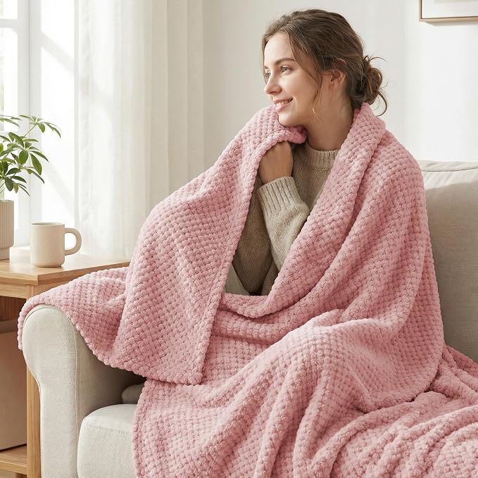 Exclusivo Mezcla Fleece Throw Blanket Extra Large, Super Soft and Warm Blankets - Image 2