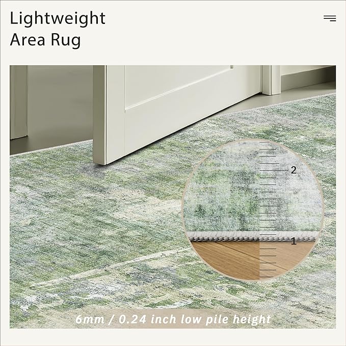 Washable Area Rug 8x12, Large Soft Rugs - Image 7
