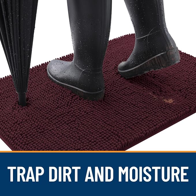 OLANLY Dog Door Mat for Muddy Paws 40x24, Absorbs Moisture and Dirt, Absorbent - Image 2