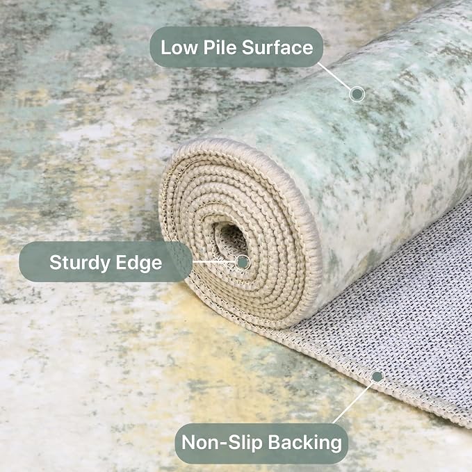 BEIMO Area Rugs 5x7 for Living Room Bedroom, Modern Abstract Machine Washable - Image 8