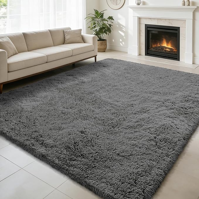Ultra Soft Fluffy Area Rugs for Bedroom Living Room 10x14, Nursery Rug by yulidayang