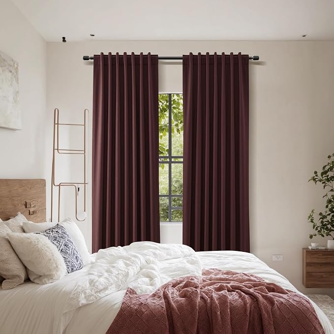 Guken 100% Blackout Curtains 90 Inch Length 2 Panels Set - Image 8