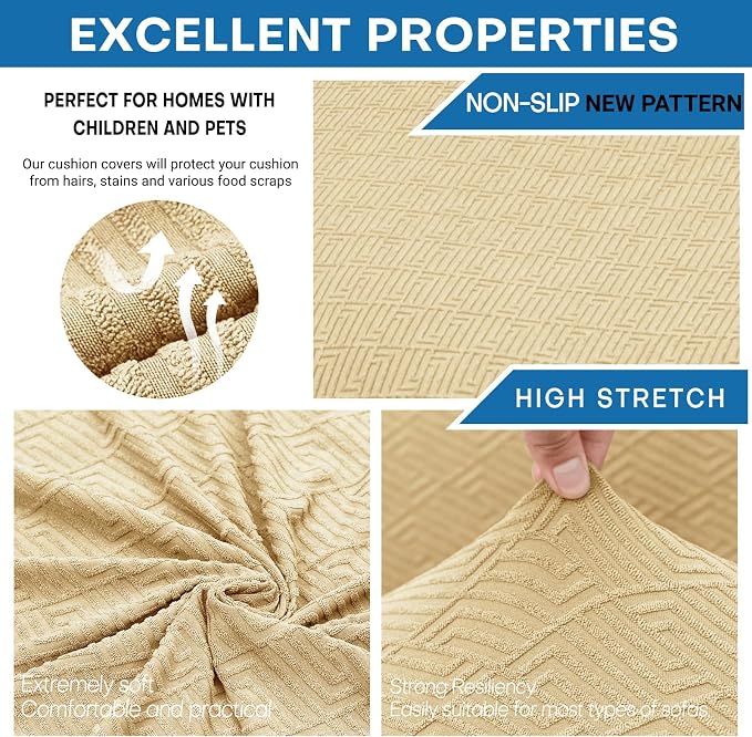 XINEAGE 2026 New 4 Pieces Extra Large Couch Covers - Image 2