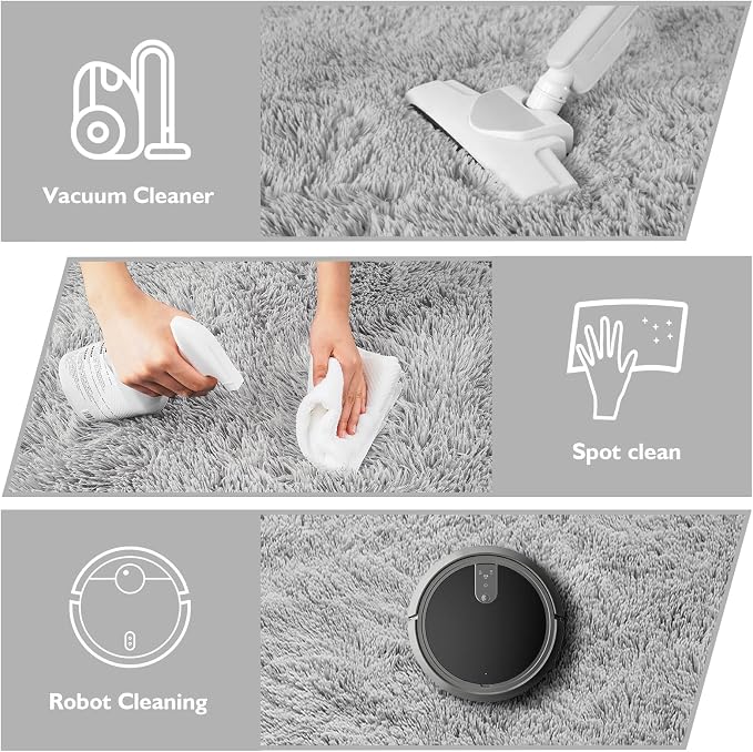 9x12 Fluffy Area Rugs for Living Room, Large Fuzzy Shag Area Rug for Bedroom - Image 4