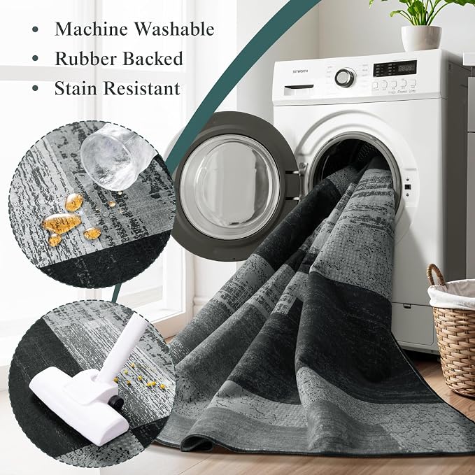 LIANLAM 2x3 Washable Entryway Rug, Non-Slip Indoor Door Mat - Image 5