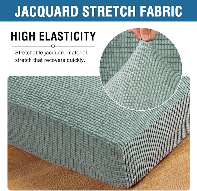 H.VERSAILTEX Super Stretch Individual Seat Cushion Covers - Image 4