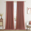 Guken 100% Blackout Curtains 84 Inch Length 2 Panels Set by Guken