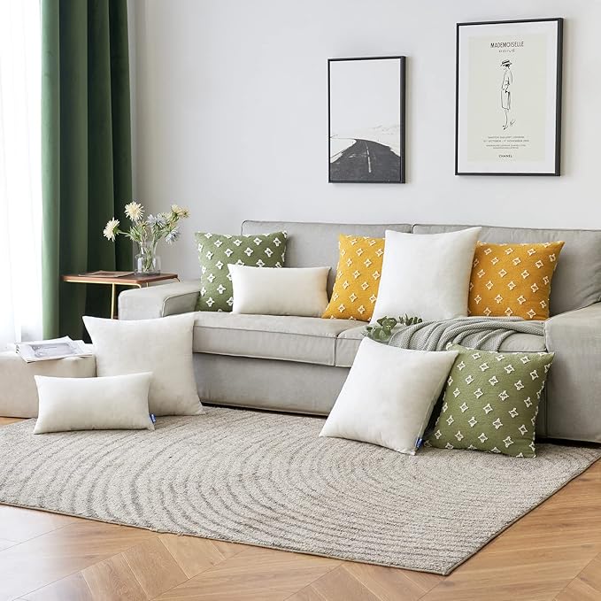 MIULEE Pillow Insert 14x40 Inch, Decorative Rectangle Throw Pillow Inserts - Image 4