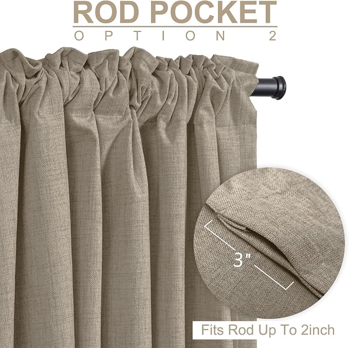 100% Blackout Shield Polyester Blackout Curtains - Image 4