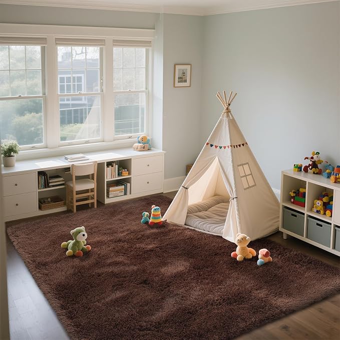 Shag Area Rugs for Bedroom Living Room, Indoor Carpet Nursery Rugs for Kids - Image 5