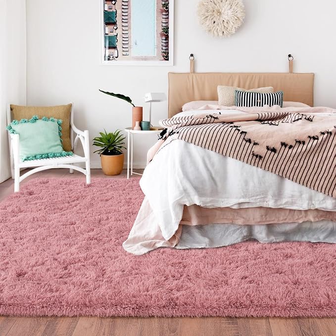 Rugs for Living Room 8x10, Soft Shaggy Modern Shag Area Rug for Bedroom - Image 3
