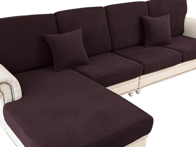 Couch Cushion Cover Loveseat Cover or 2 Seat Sofa Cover Washable Stretch by LA+MEACK