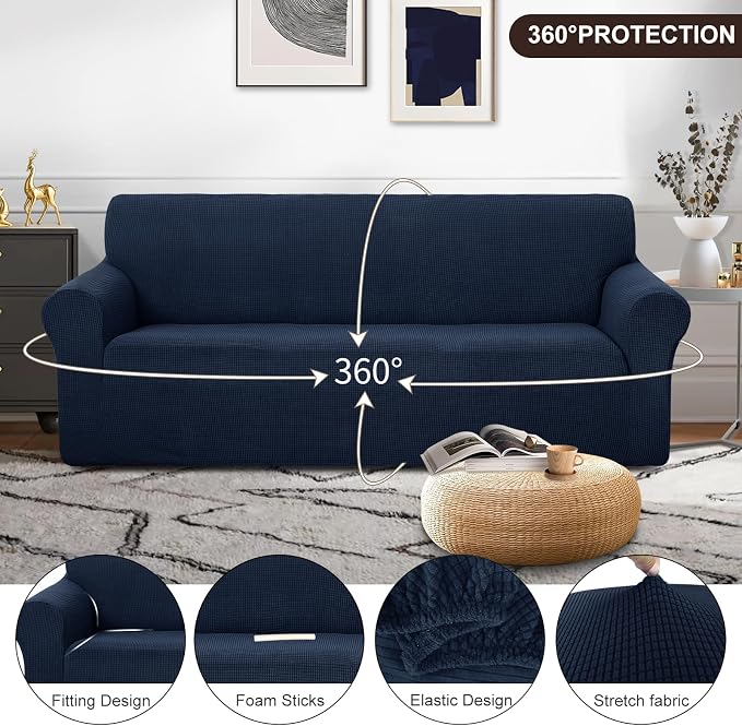 U-NICE HOME Stretch Couch Cover Sofa Cover Washable Sofa Slipcover Furniture - Image 3