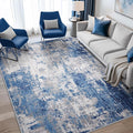 Washable Area Rugs 6'x9' Non-Slip Modern Abstract Soft by RELEANY