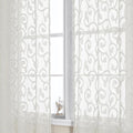 OWENIE Furman Sheer Ivory Curtains 84 inches Long by OWENIE