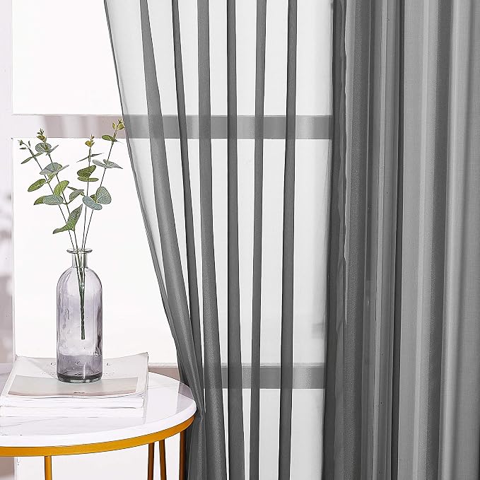 NICETOWN 45 Inch Sheer Curtains - Image 3