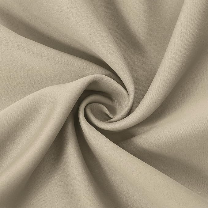 LEMOMO Beige Thermal Blackout Curtains/38 x 54 Inch/Set of 2 Panels Room - Image 5