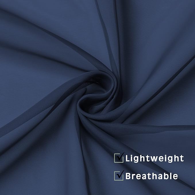 OVZME Sheer Curtains 45 inches Long - Image 5