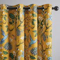 Topfinel 48 Inches Long Short Mustard Yellow Blackout Curtains by Topfinel