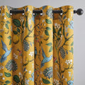 Topfinel Mustard Yellow Curtains, Aesthetic Unique Rustic Thermal Insulated by Topfinel